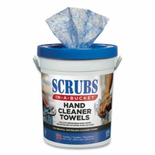 Hand Cleaner Towels, 72/Container, Citrus (Case of 6)