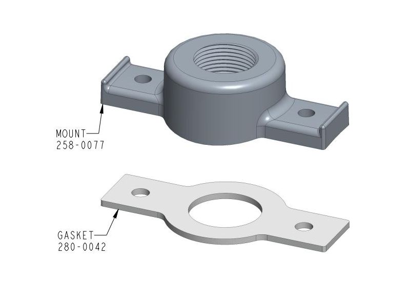 Pipe mount kit for Flow Detect 1000