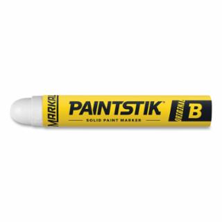 Paintstik® Original B® Solid Paint Marker, 11/16 in dia, 4-3/4 in L, White (Dozen)