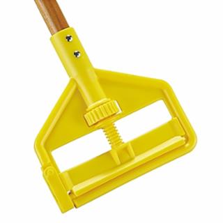 Invader® Side Gate Wet Mop Handle, 60 in, Hardwood, Yellow