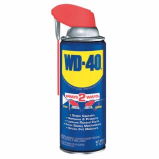 WD-40 Multi-Purpose Lubricant, 11 oz, Aerosol Can with Smart Straw (CASE OF 12)