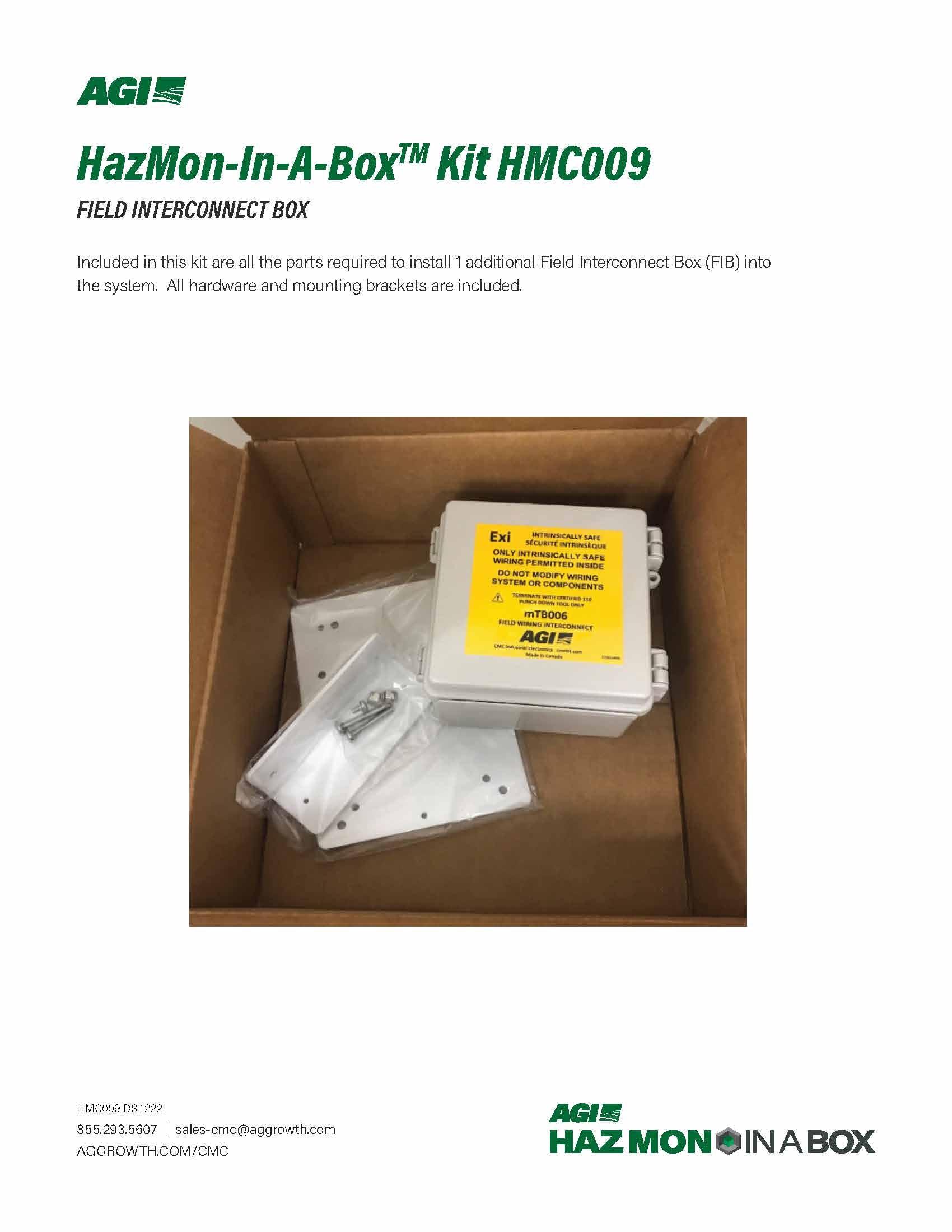 HazMon-In-A-Box Kit HMC009 additional field interconnect box (FIB
