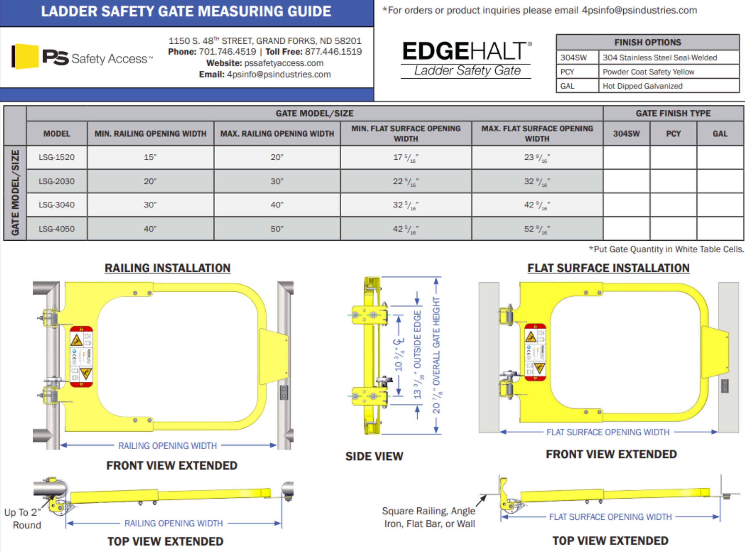 EDGEHALT® LADDER SAFETY GATE (LSG) – Express Feed & Grain Parts