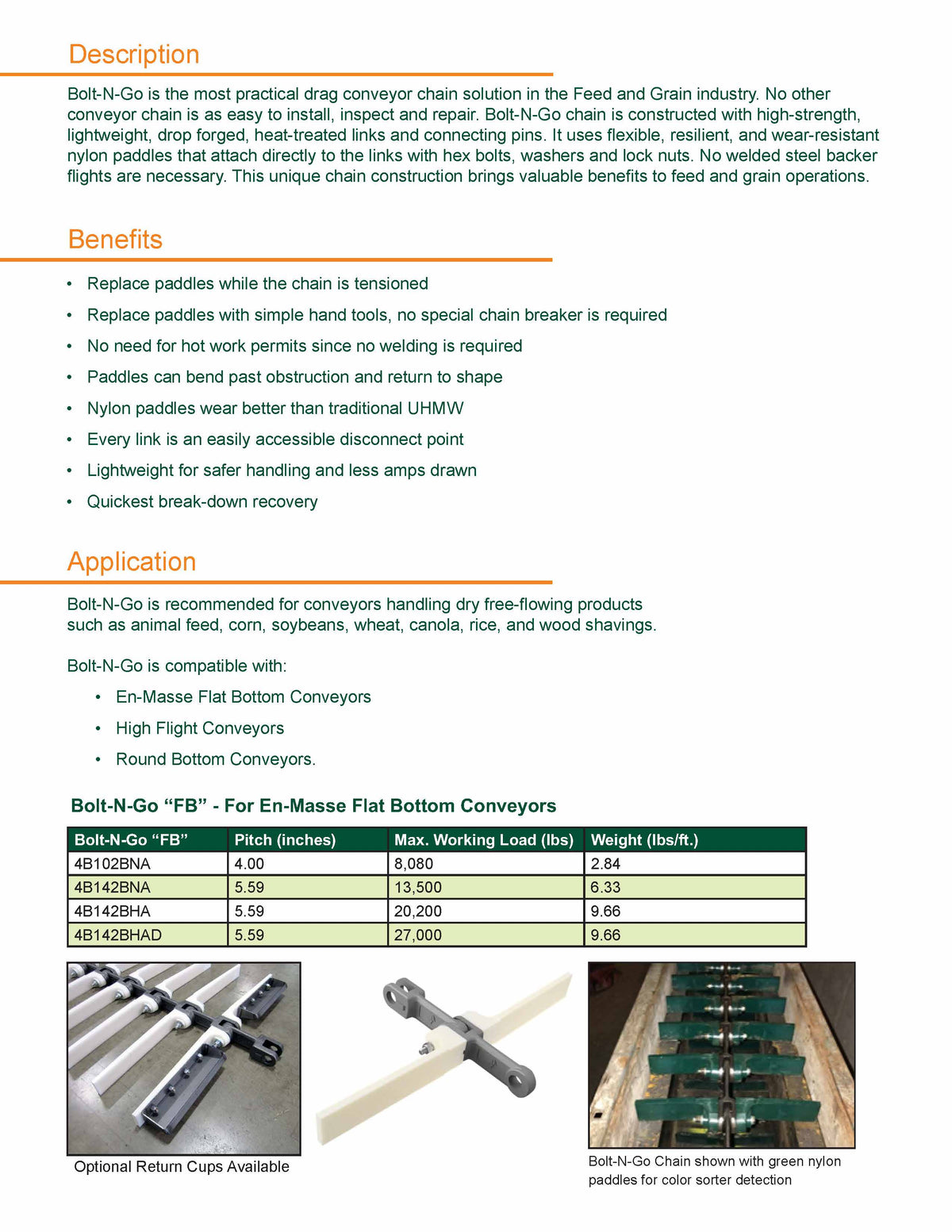 BOLT-N-GO CHAIN AND PADDLES – Express Feed & Grain Parts