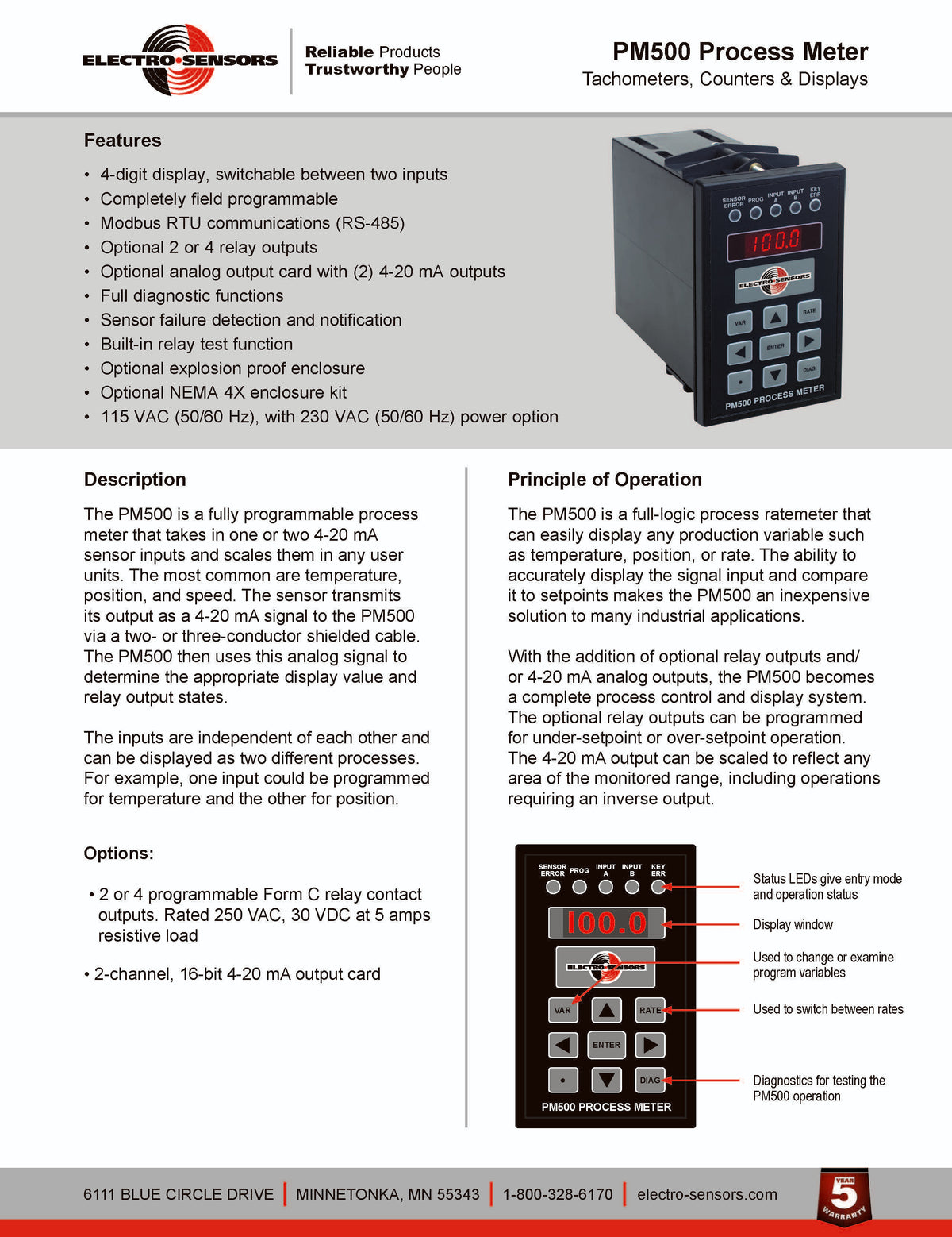 Process Engineer Meter PM500 PROCESS METER FOR SG1000 SLIDEGATE MONITOR – Express Feed & Grain ...