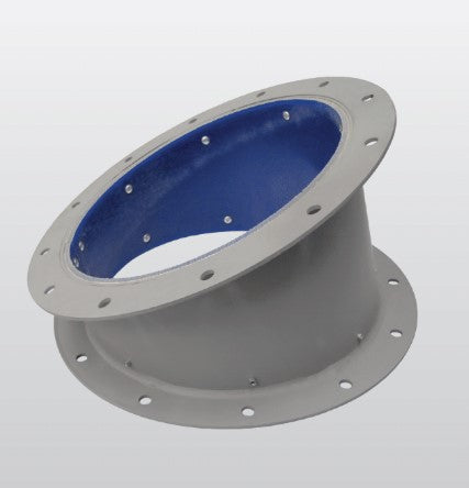BLUE URETHANE LINED 10 GA HOUSING ELBOWS
