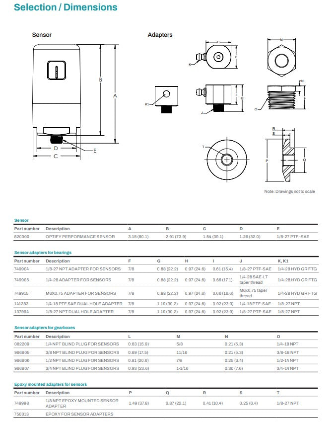 EPOXY MOUNTED ADAPTERS FOR SENSORS
