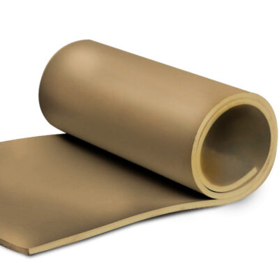 TAN PURE GUM RUBBER .50 THICK X 48" WIDE